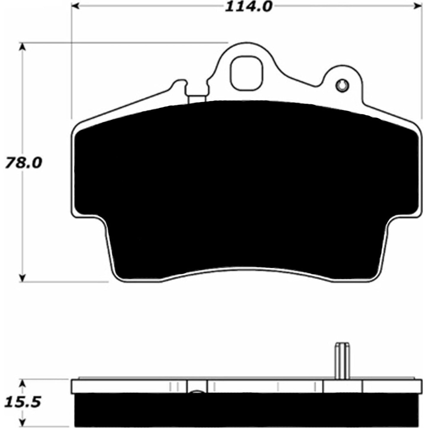 Porterfield Brake Pads for 2000 PORSCHE Boxster