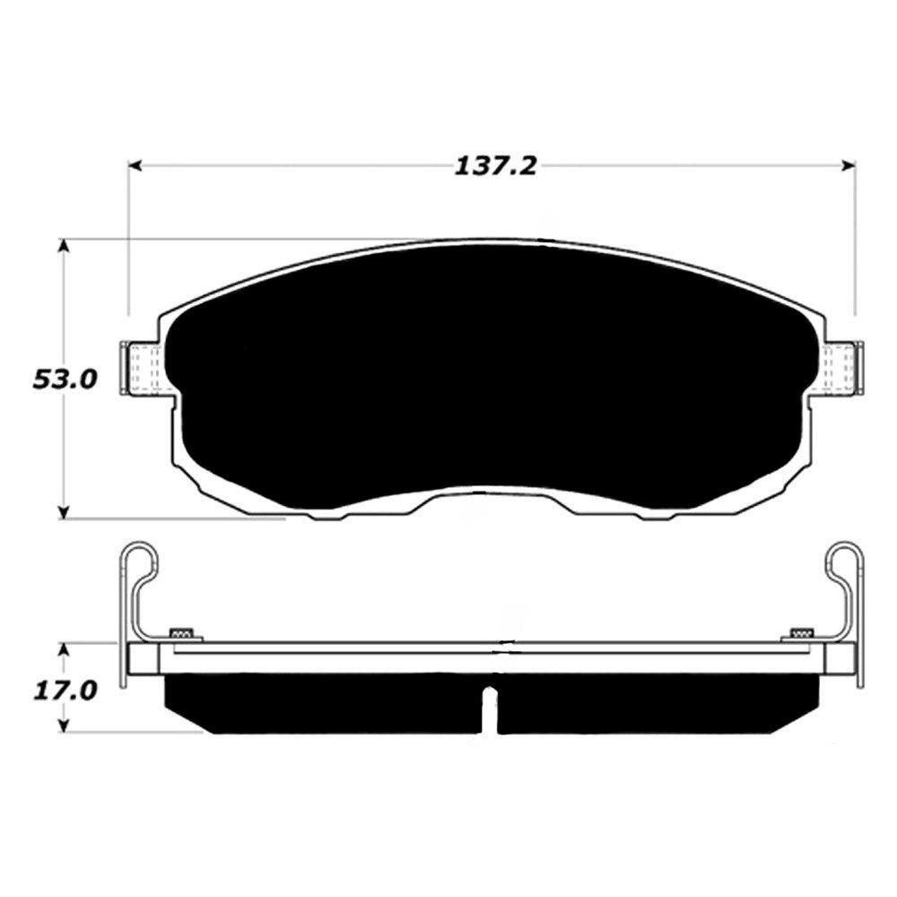 Porterfield Brake Pads for 2008 NISSAN SENTRA 2.0L