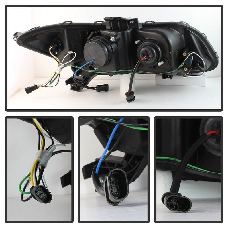 Spyder Honda Civic 2012-2014 Projector Headlights - Light Bar DRL Black PRO-YD-HC12-DRL-BK 5076519