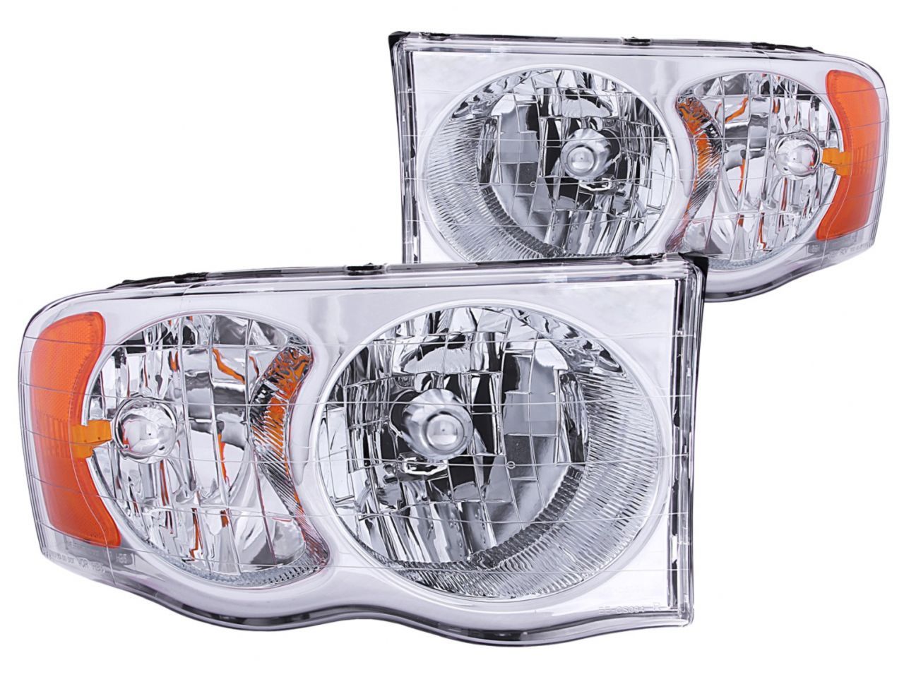 Anzo 2002-2005 Dodge Ram 1500 Crystal Headlights Chrome