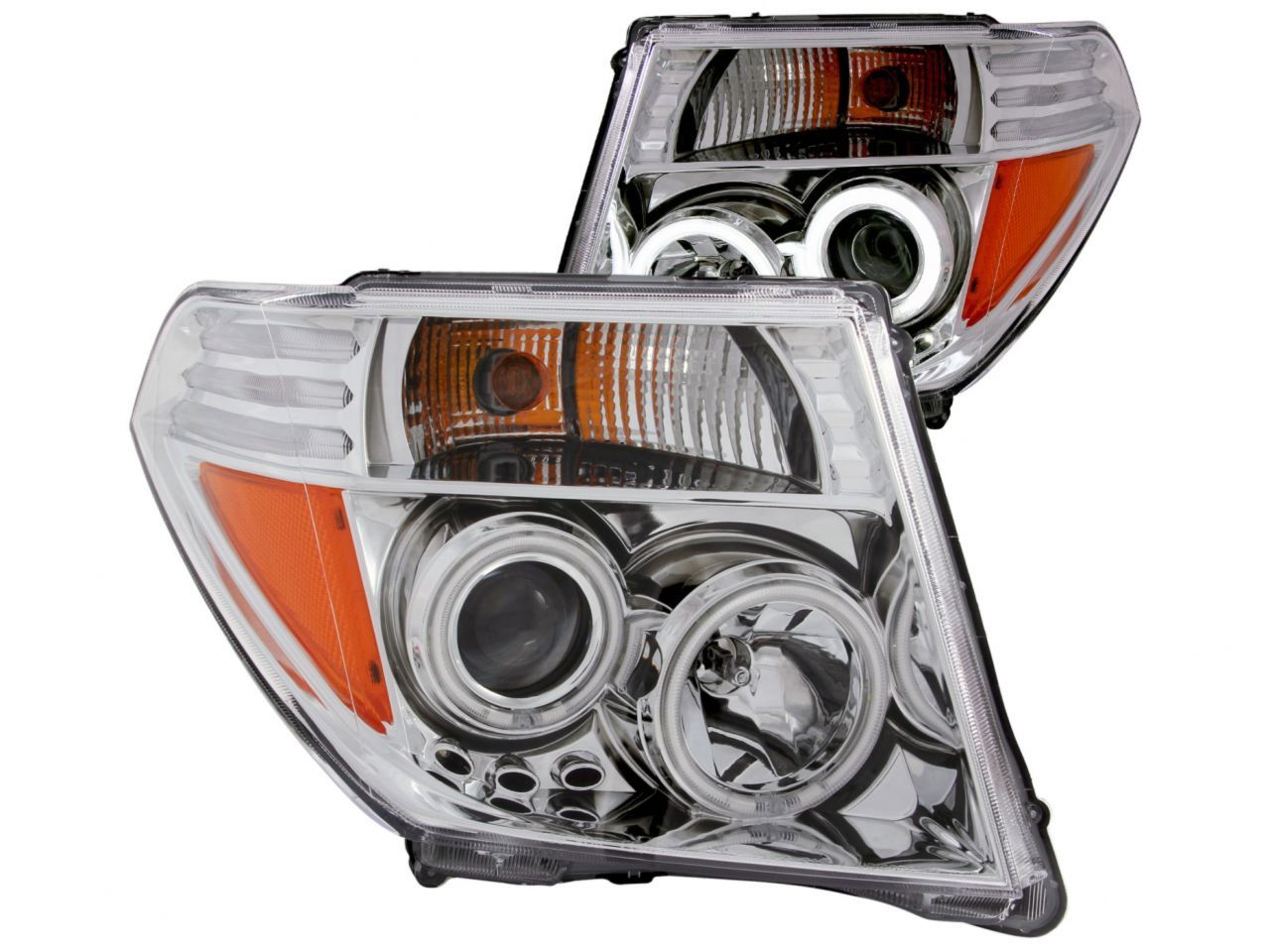 Anzo 2005-2008 Nissan Frontier Projector Headlights w/ Halo Chrome