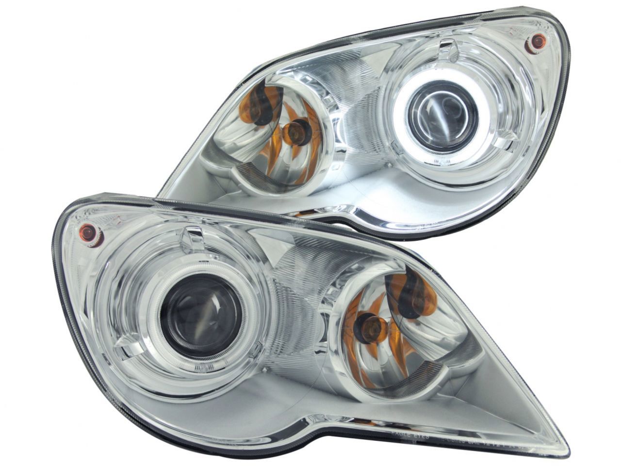 Anzo 2007-2008 Chrysler Pacifica Projector Headlights w/ Halo Chrome (CCFL)