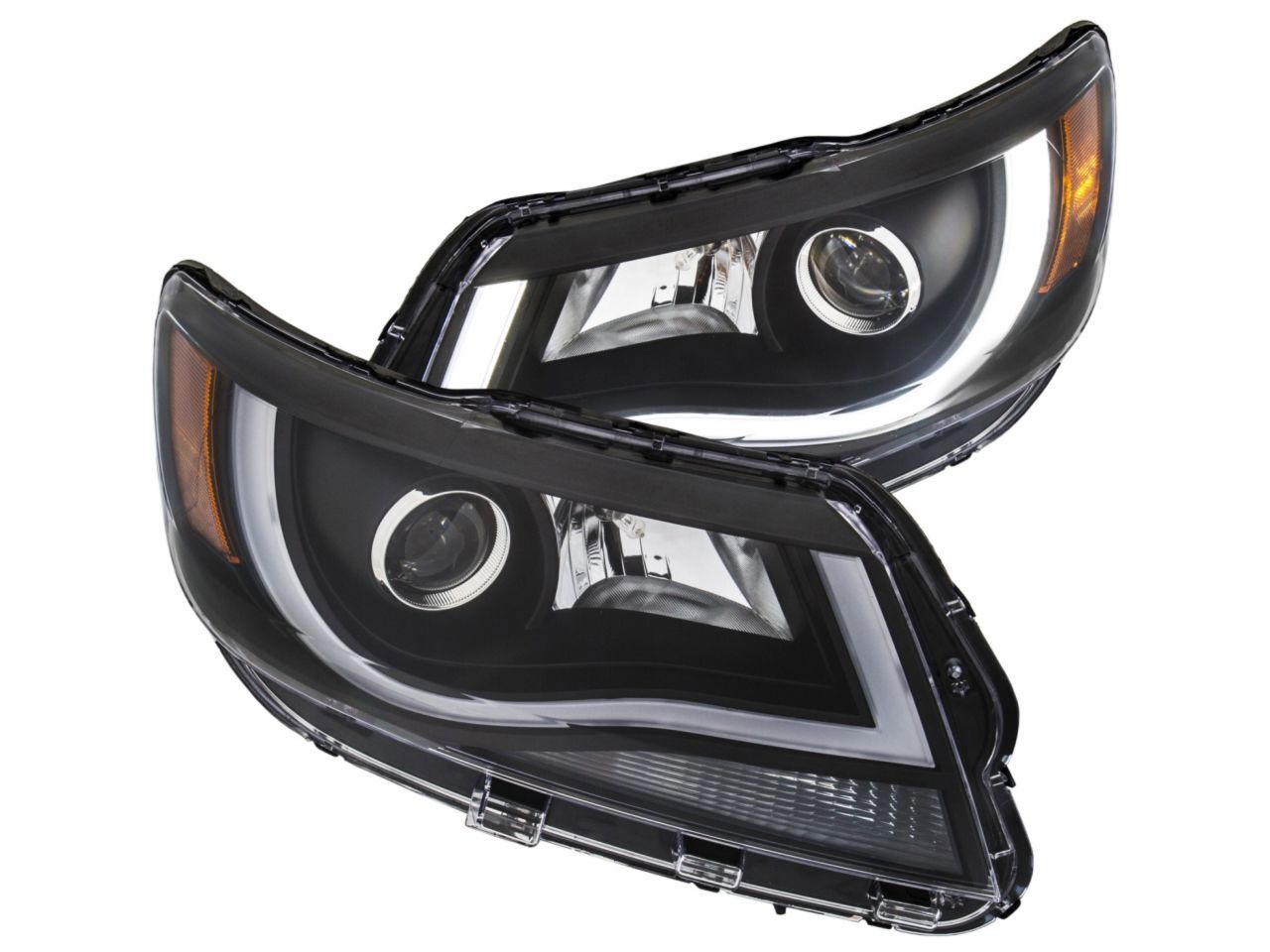 Anzo 2015-2016 Chevrolet Colorado Projector Headlights w/Plank Style Design