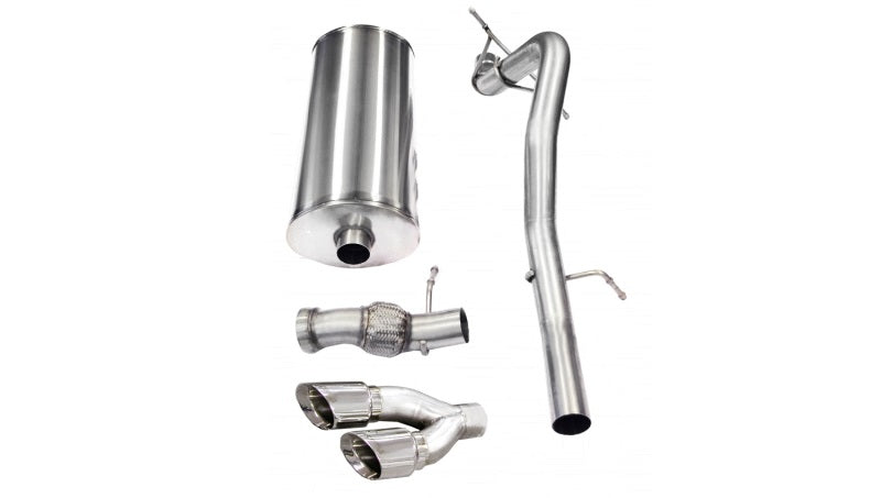 Corsa Performance 11-13 Cadillac Escalade 6.2L V8 Polished Sport Cat-Back Exhaust