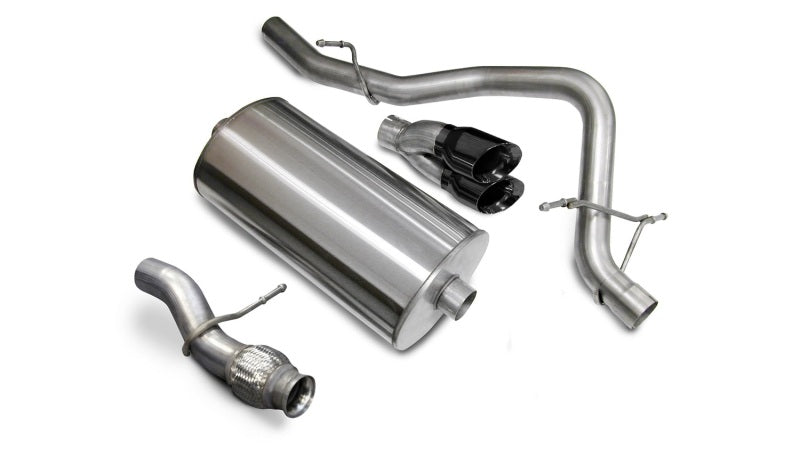 Corsa Performance 09-11 Chevrolet Tahoe 5.3L V8 Black Sport Cat-Back Exhaust