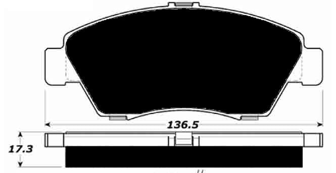 Porterfield Brake Pads for 1995 HONDA CIVIC Coupe EX w/o abs