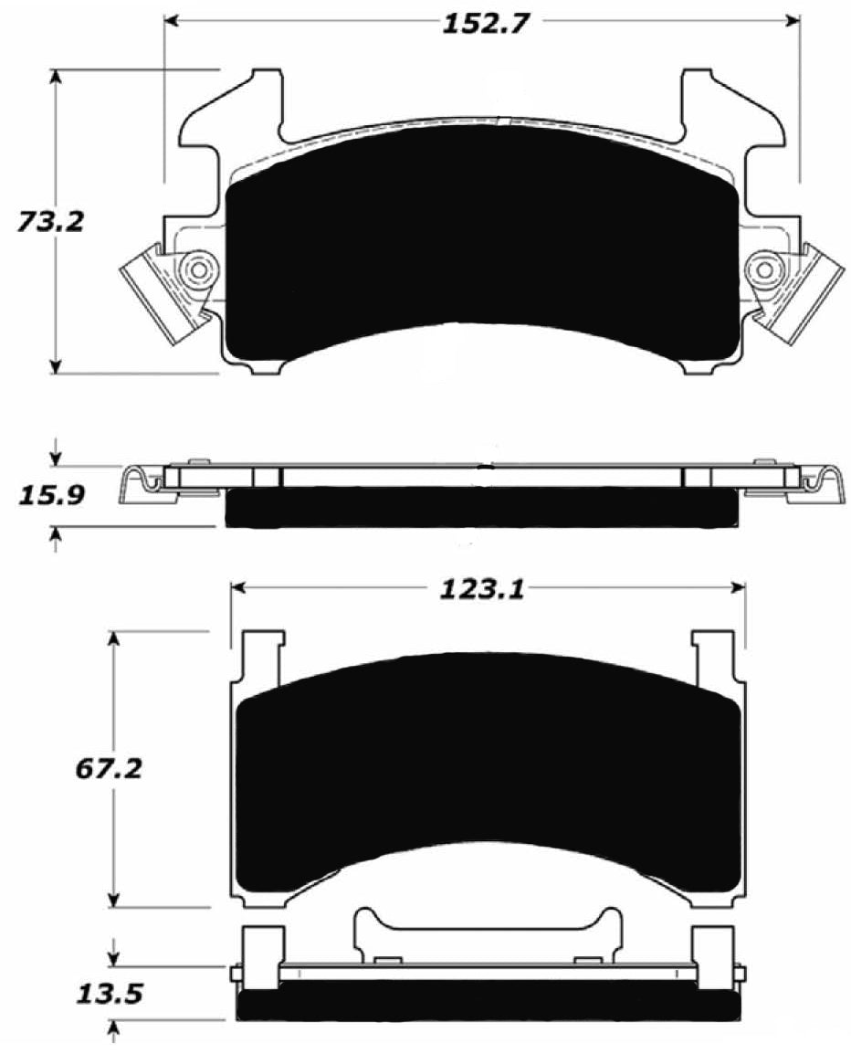 Porterfield Brake Pads for 1981 CADILLAC SEVILLE