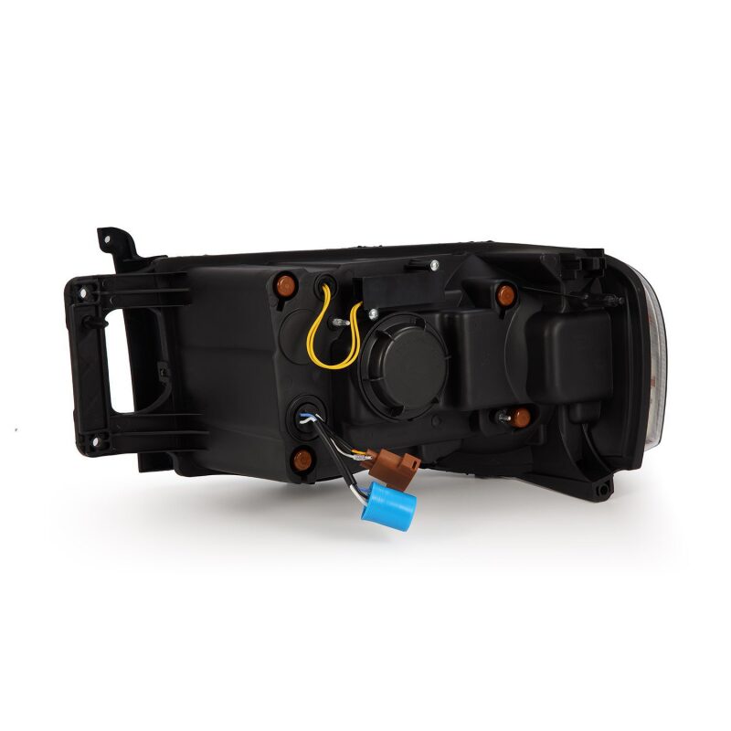 AlphaRex 02-05 Dodge Ram 1500 PRO-Series Projector Headlights Plank Style Black w/Seq Signal 880570 *Discontinued