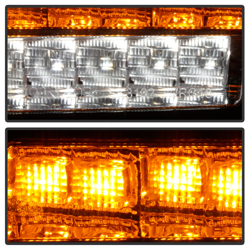 Spyder Jeep Wrangler 2018-2019 (LED Model Only) LED Front Bumper Lights - Sequential Signal - Chrome 5086792