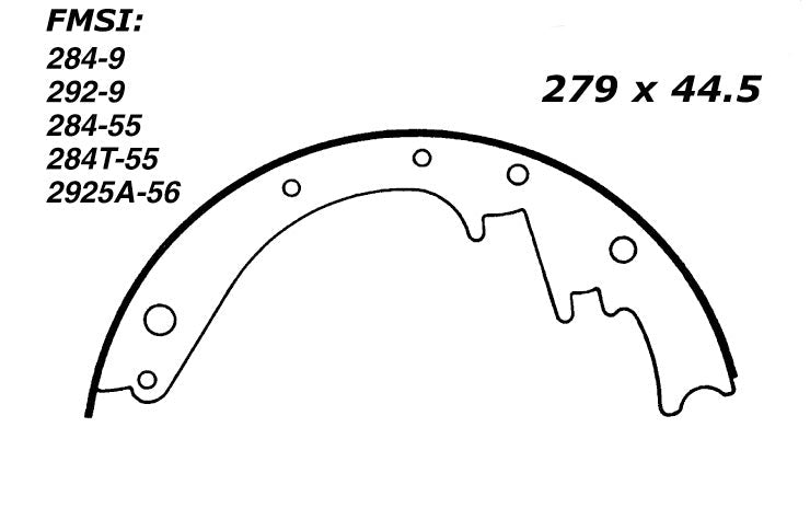 Porterfield Brake Shoes for 1955 CHEVROLET CORVETTE