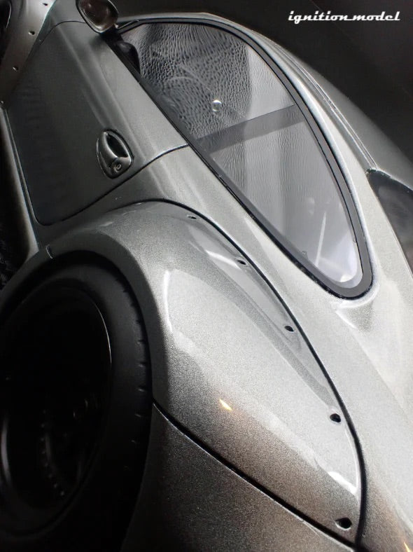 Ignition-Model Porsche 911 RWB 997 GT3 Gun Metallic Grey 1:18 *Damaged Box*