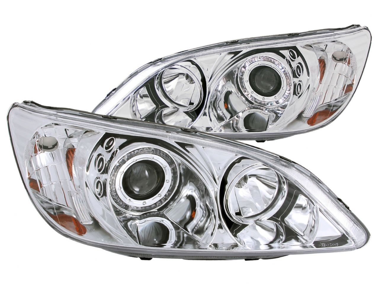 Anzo 2004-2005 Honda Civic Projector Headlights w/ Halo Chrome