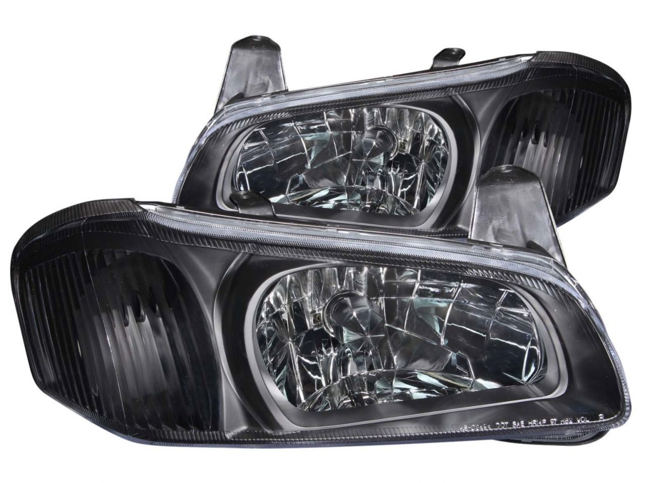 Anzo 2000-2001 Nissan Maxima Crystal Headlights Black