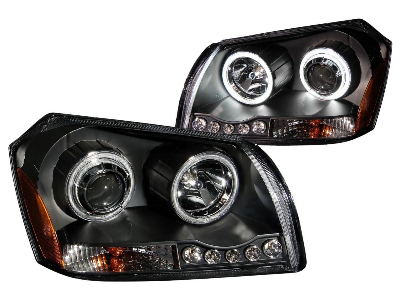 Anzo 2005-2007 Dodge Magnum Projector Headlights Black