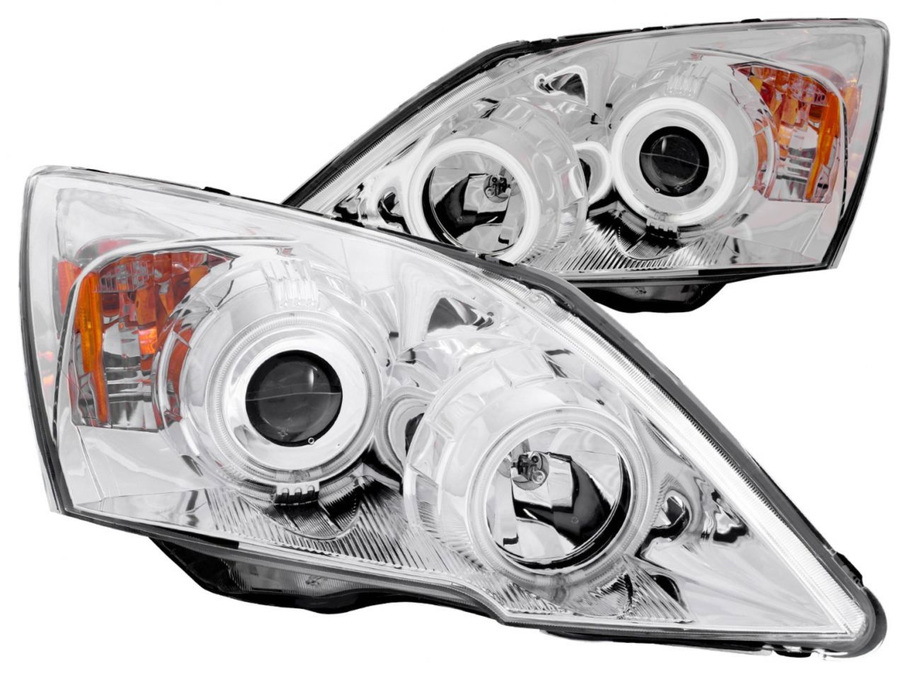 Anzo 2007-2011 Honda Cr-V Projector Headlights w/ Halo Chrome