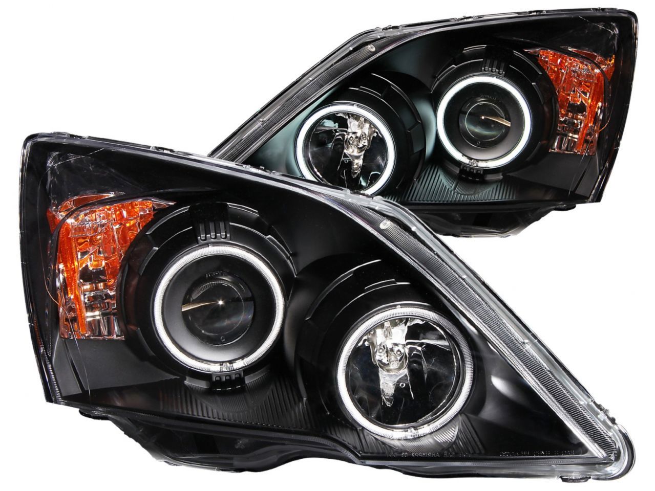 Anzo 2007-2011 Honda Cr-V Projector Headlights w/ Halo Black