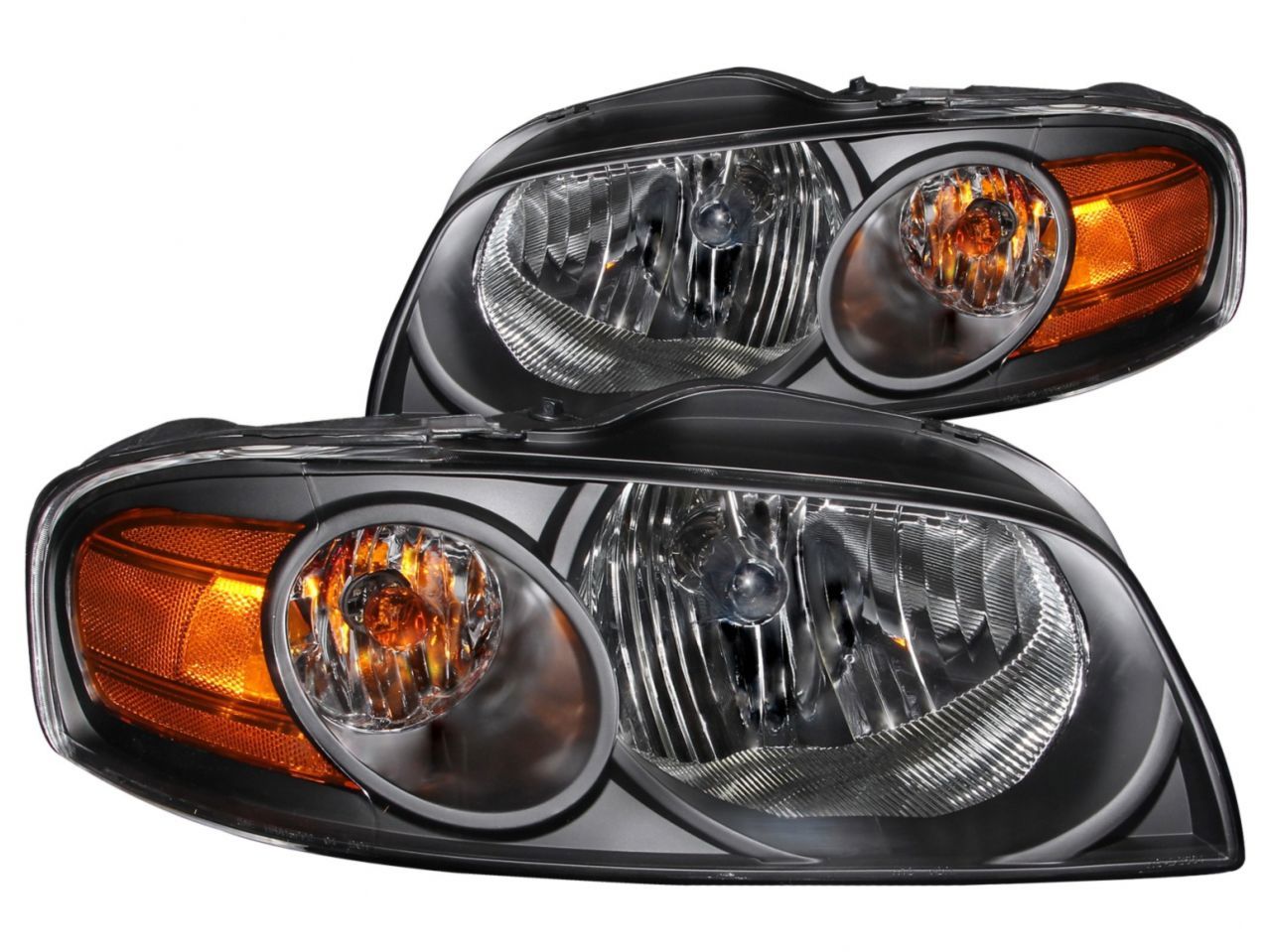 Anzo 2004-2006 Nissan Sentra Crystal Headlights Black