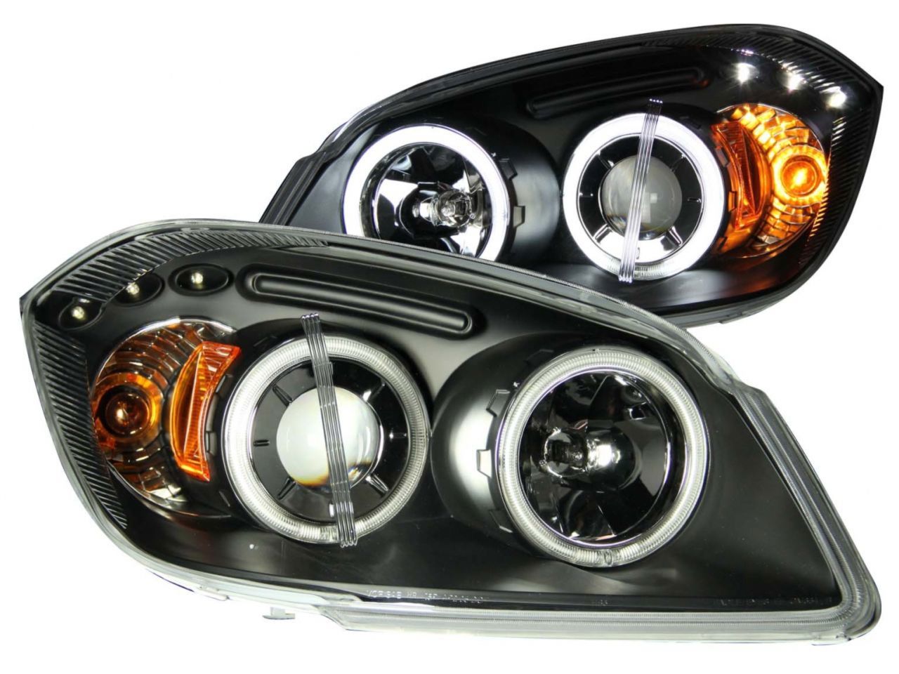 Anzo 2005-2010 Chevrolet Cobalt Projector Headlights w/ Halo Black