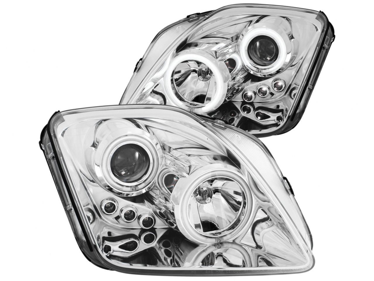 Anzo 1997-2001 Honda Prelude Projector Headlights w/ Halo Chrome