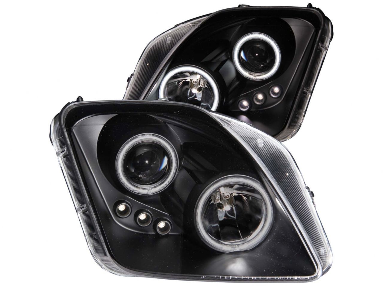 Anzo 1997-2001 Honda Prelude Projector Headlights w/ Halo Black