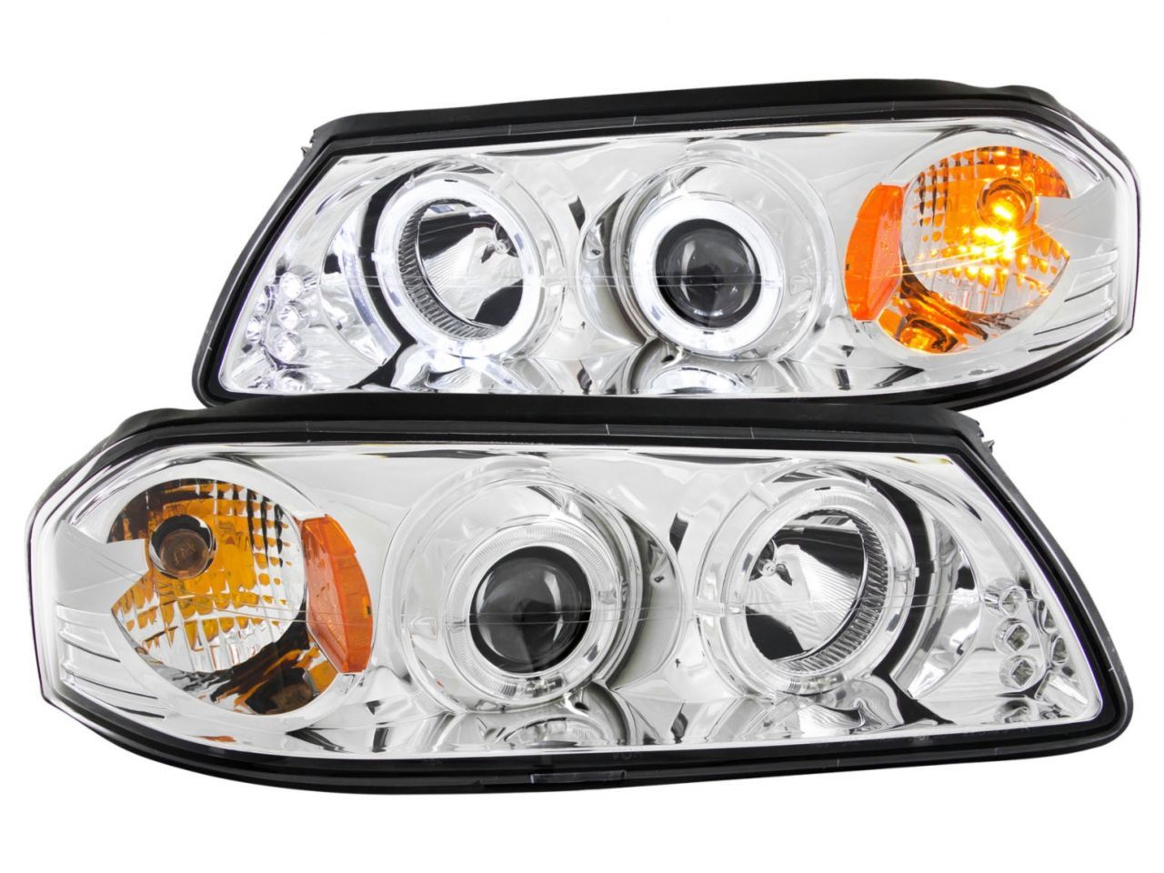 Anzo 2000-2005 Chevrolet Impala Projector Headlights w/ Halo Chrome