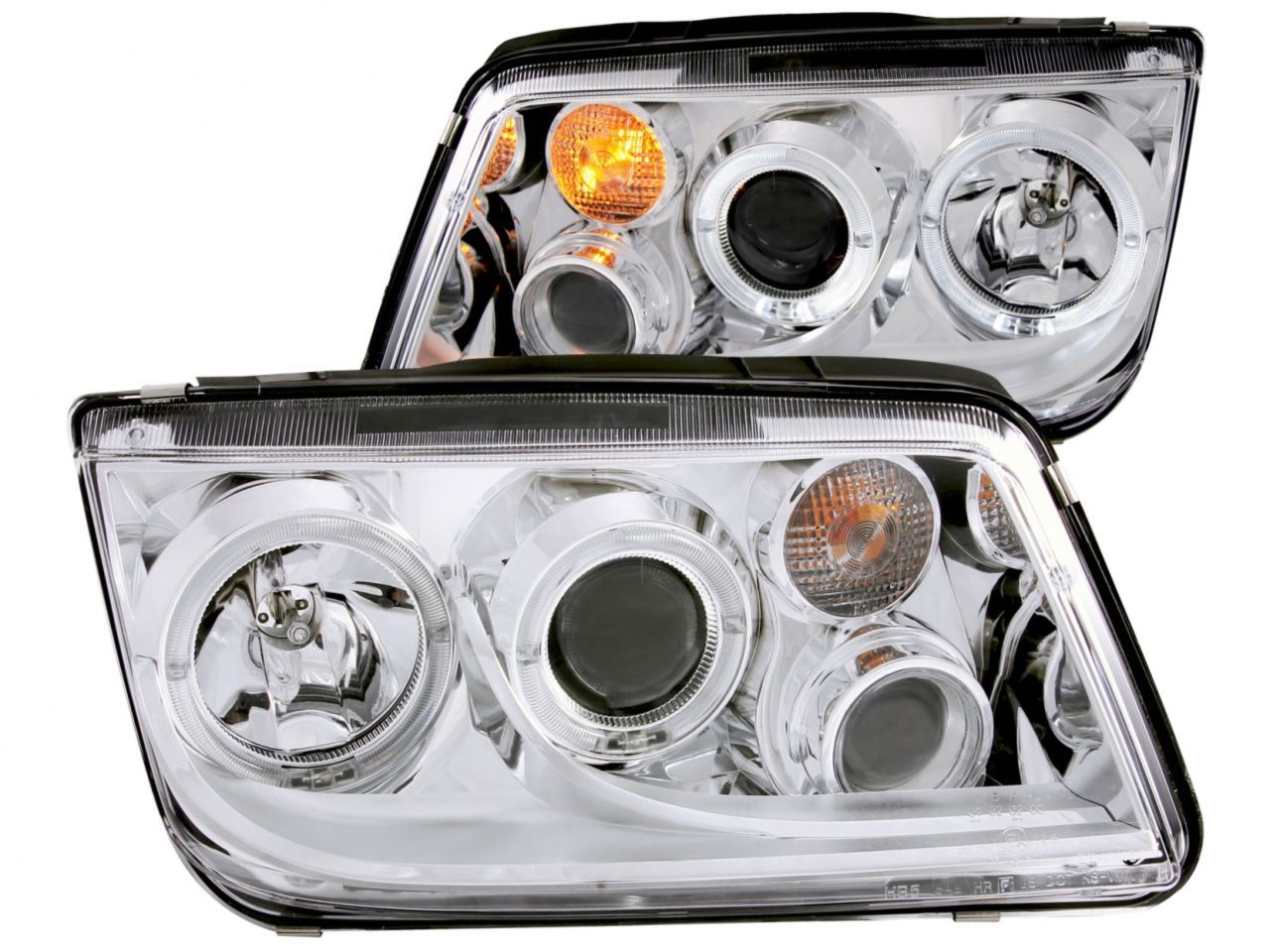Anzo 1999-2005 Volkswagen Jetta Projector Headlights w/ Halo Chrome (CCFL)