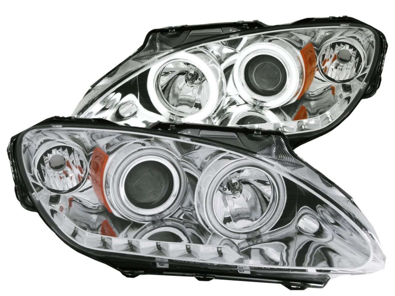 Anzo 2004-2009 Honda S2000 Projector Headlights w/ Halo Chrome (CCFL)