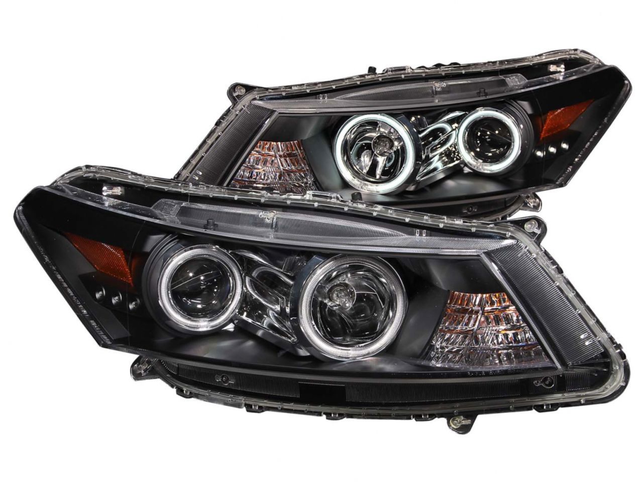 Anzo 2008-2012 Honda Accord Projector Headlights w/ Halo Black (CCFL)
