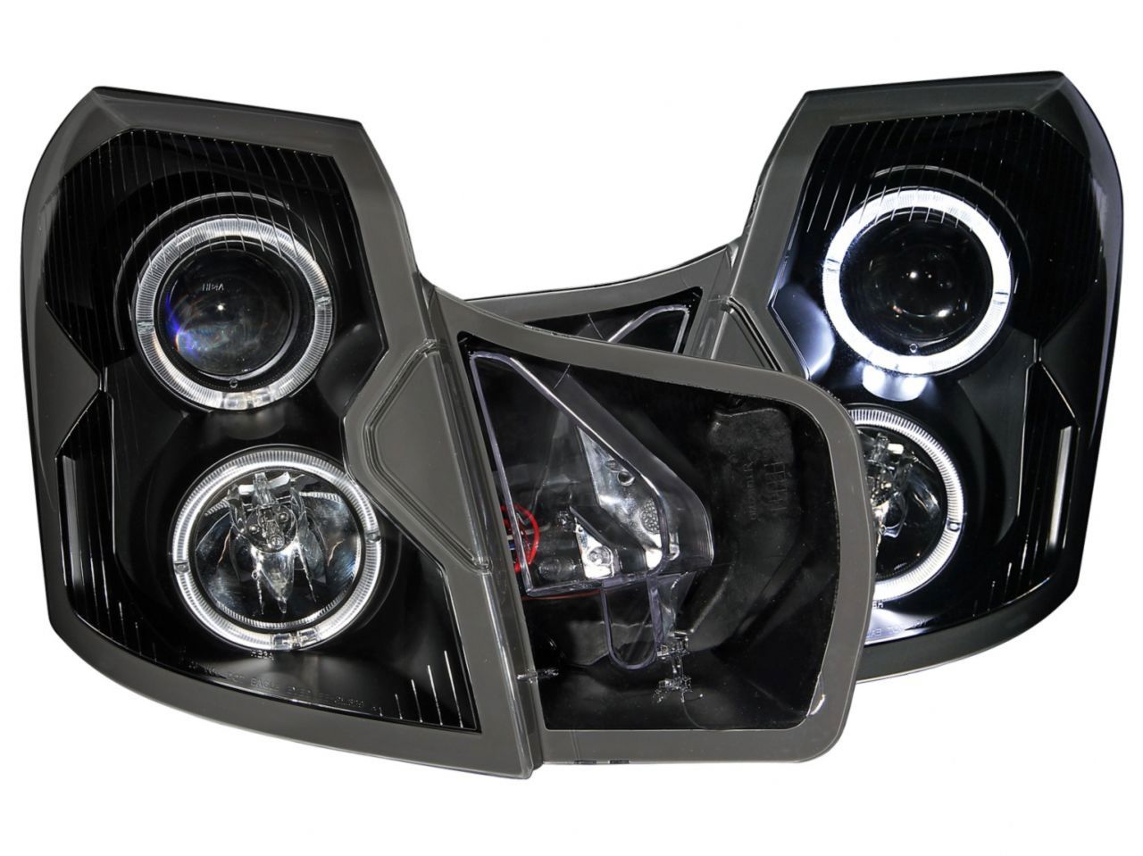 Anzo 2002-2003 Subaru Impreza Projector Headlights w/ Halo Chrome