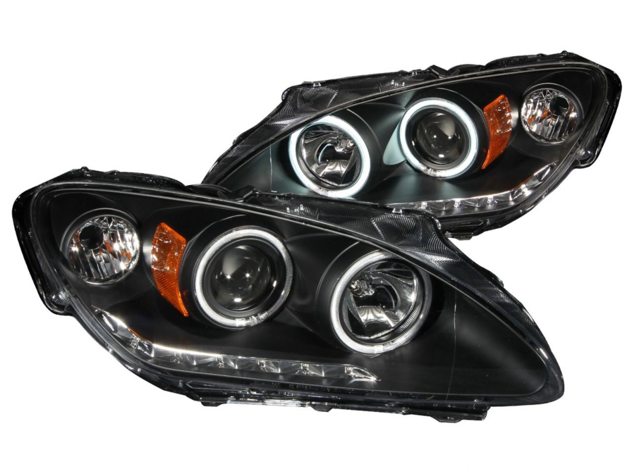 Anzo 2000-2003 Honda S2000 Projector Headlights w/ Halo Black (CCFL)