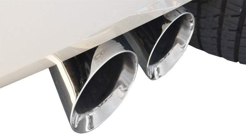 Corsa Performance Cat Back Exhaust, Sport, 3in, Single Side Twin Polished 4in Tips, 2015