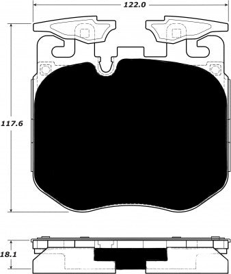 Porterfield Brake Pads for 2020 BMW M340i w/Red Calipers