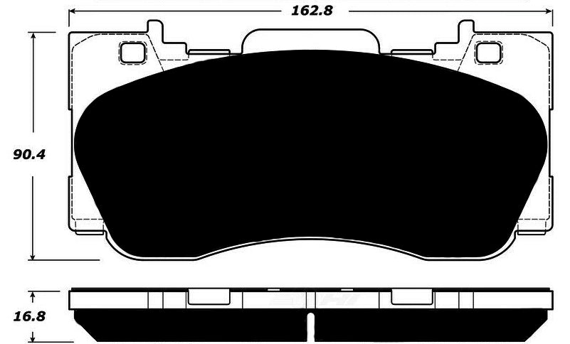 Porterfield Brake Pads for 2016 FORD Mustang EcoBoost Perf. Pkg
