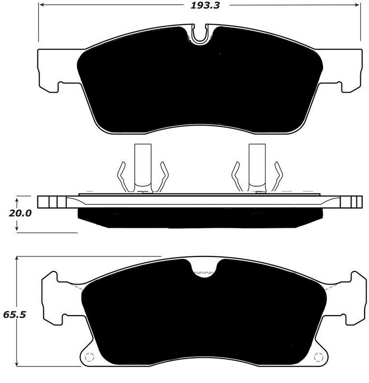 Porterfield Brake Pads for 2016 MERCEDES-BENZ GLE AMG (Except GLE450)
