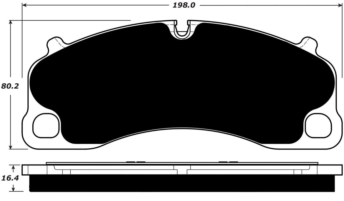 Porterfield Brake Pads for 2015 PORSCHE 911 Turbo w/Iron Discs
