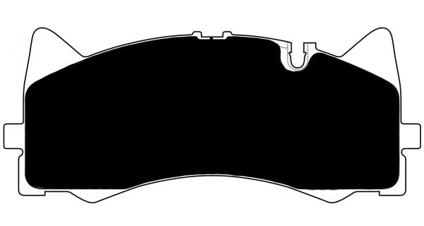 Porterfield Brake Pads for 2017 MERCEDES-BENZ AMG GT w/Silver Calipers