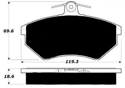 Porterfield Brake Pads for 1988 AUDI 80 Quattro SOHC