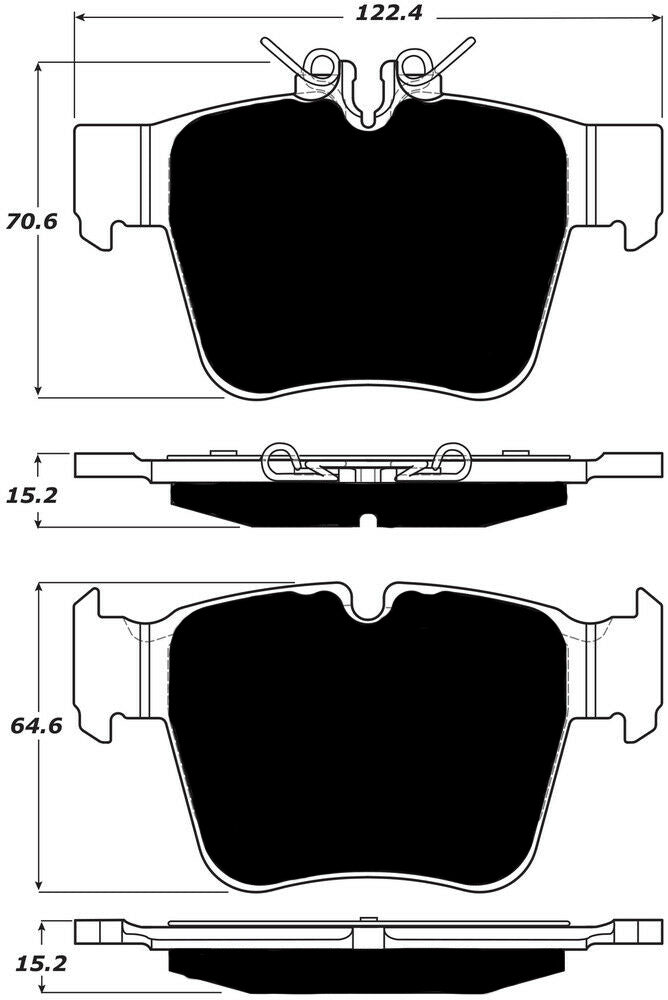 Porterfield Brake Pads for 2017 MERCEDES-BENZ C43 AMG