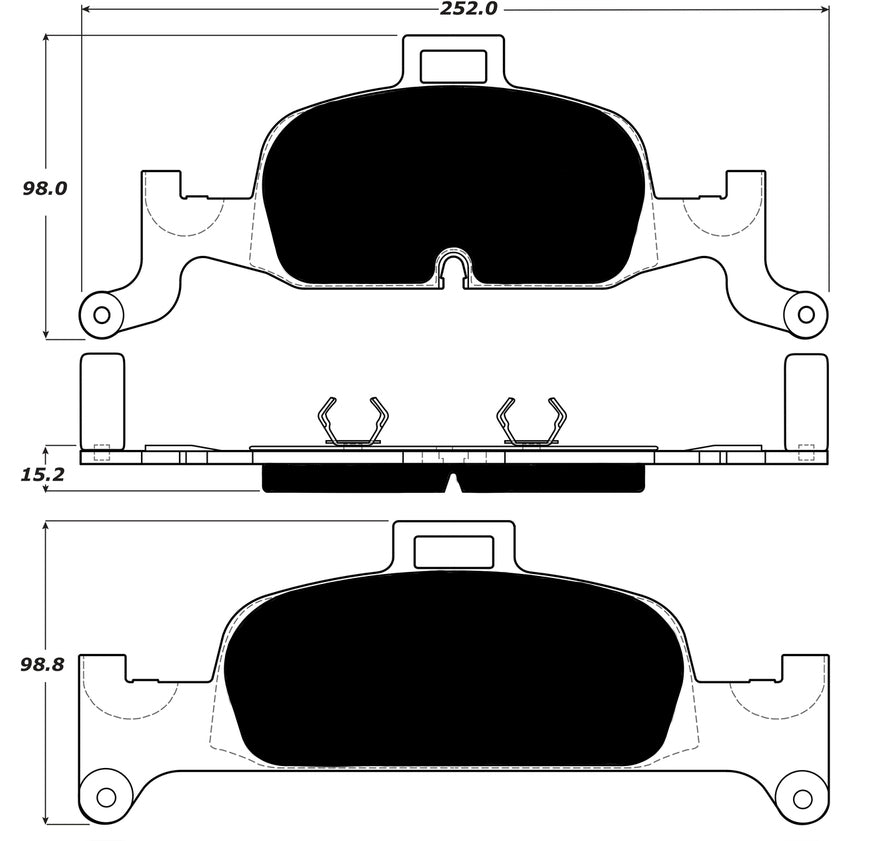 Porterfield Brake Pads for 2019 AUDI A5/A5 Quattro  - 338mm Front Disc (Exc Cabriolet)