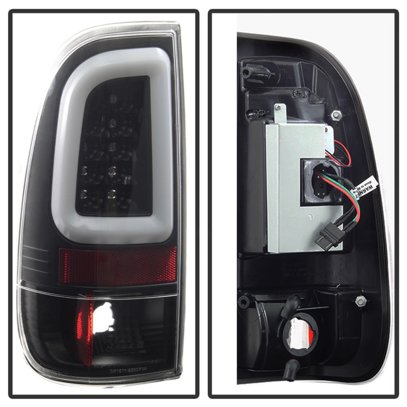 Spyder 97-03 Ford F150 Stylsd. F250/350 V3 Light Bar LED Tail Lights - Blk ALT-YD-FF15097V3-LBLED-BK 5084231