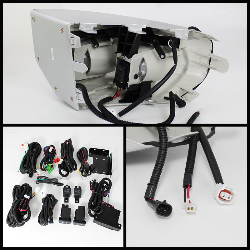 Spyder Toyota FJ Cruiser 07-14 Fog Lights W LED Daytime Running Lights w/swch- Clear FL-DRL-TFJ07-C 5070555