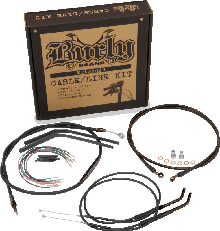 Burly Brand T-Bar Control Kit 14in - Black B30-1137