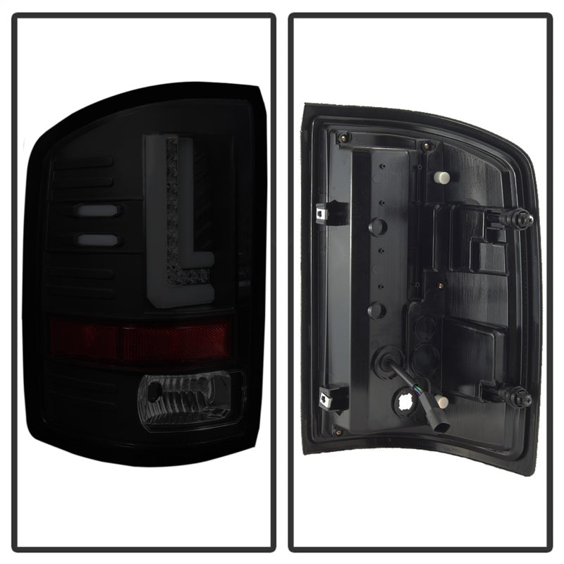 Spyder GMC Sierra 2016-2017 Light Bar LED Tail Lights - Black Smoke ALT-YD-GS16-LED-BSM 5083784