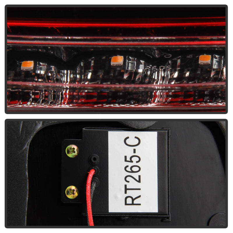 Spyder 08-11 Subaru Impreza WRX 4DR LED Tail Lights - Red Clear ALT-YD-SI084D-LED-RC 5087973
