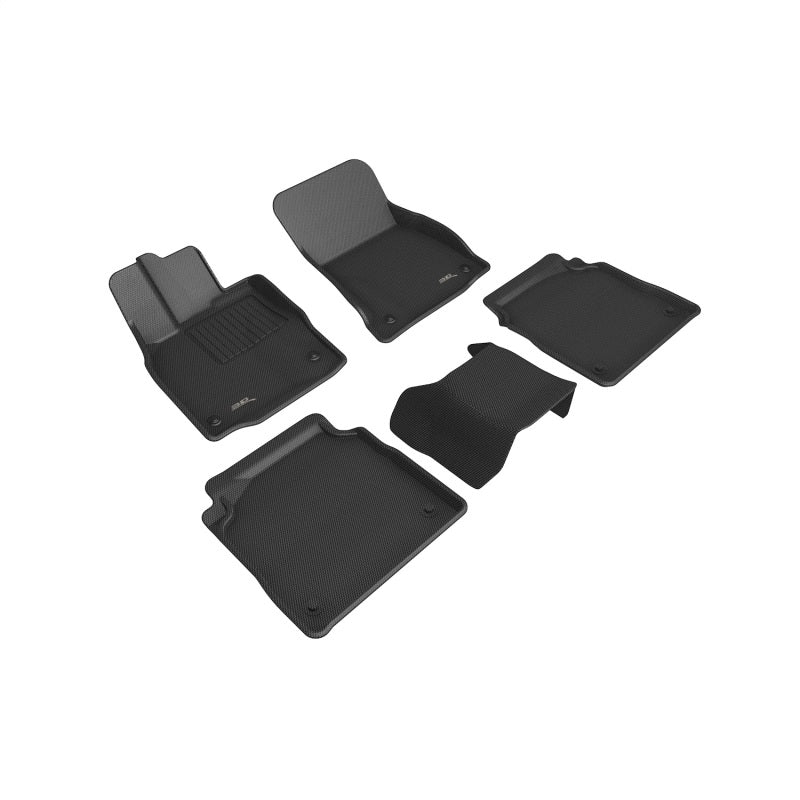 3D MAXpider 18-20 Lexus Ls Series Kagu Floor Mat- Black R1 R2 L1LX06401509