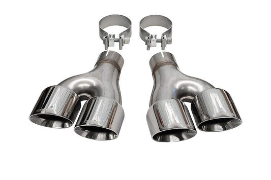 Corsa Replacement / 4.0 in Twin Tip Kit | 2014-2021 Jeep Grand Cherokee Summit Edition CORSA Systems (14068)