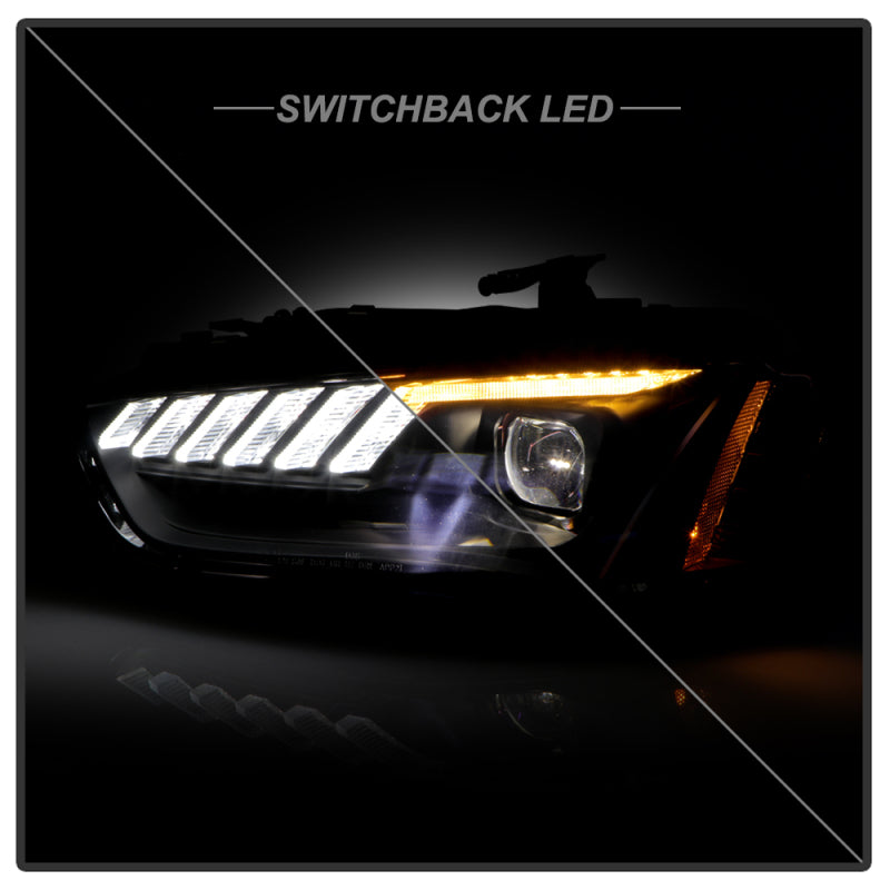 Spyder 13-16 Audi A4/S4 HID Model Only High-Power LED Headlights - Black PRO-YD-AA413HIDAP-BK 5088352