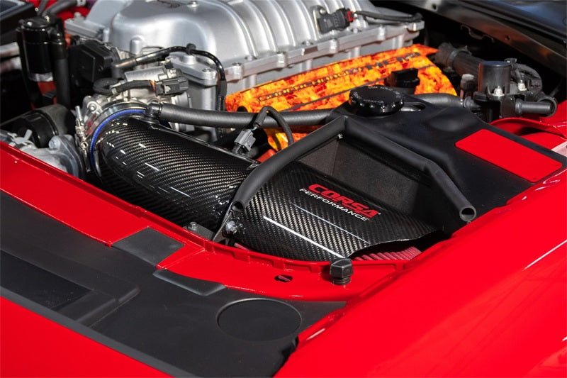 CORSA Performance Corsa 19-21 Dodge Challenger SRT/Hellcat/Redeye/Demon Carbon Fiber Air Intake w/ MaxFlow 5 Oil Filt. 44004