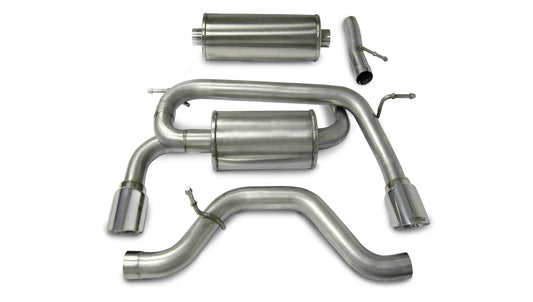 Corsa [OPEN BOX] Sport / 3.0 in Cat-Back 4.0 in Single Tips | 2006-2008 Hummer H3 3.5L, 3.7L V6 I5 (14212)
