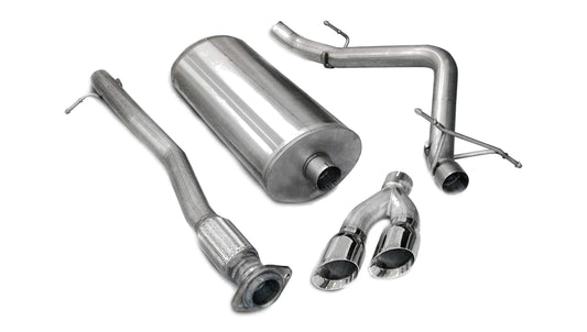 Corsa Sport / 3.0 in Cat-Back SSE 4.0 in Twin Tips | 07-08 Silverado Sierra 4.8L 5.3L 6.0L 143WB (14259)